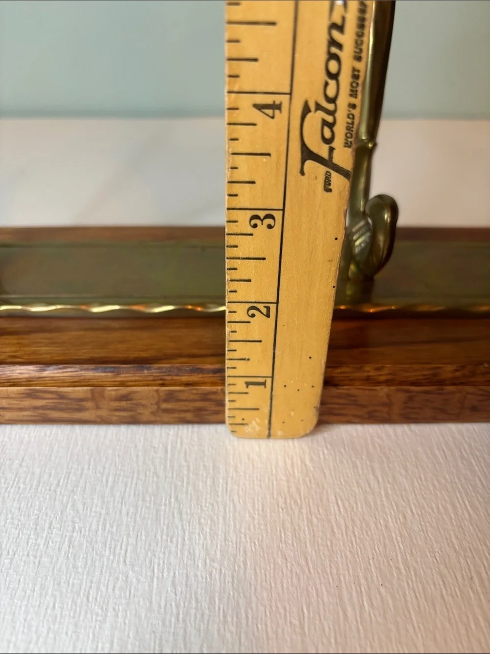 Gatco Solid Brass and Wood Wall Hook Rack